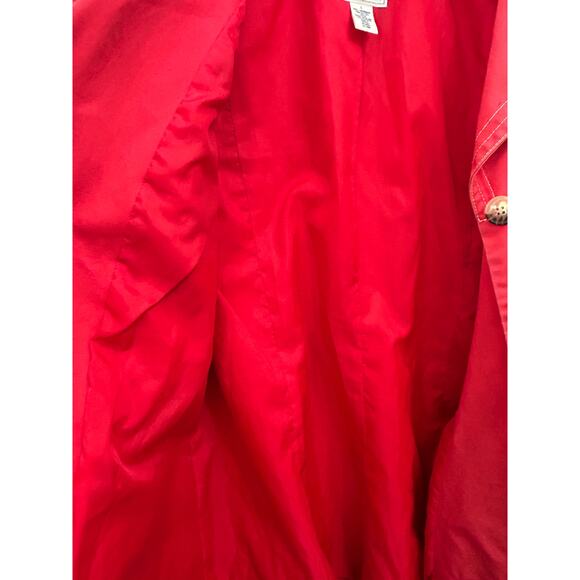 Old Navy Utility Chore Jacket Coat Red Contrast Stitch Workwear Y2K Size Large - Picture 5 of 7